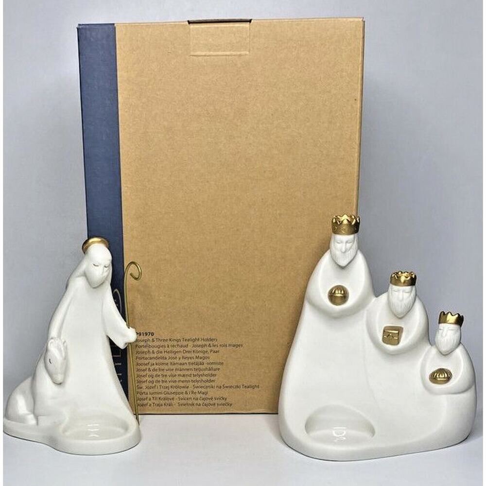 PartyLite Joseph and Three Kings Tealight Holders Retired NIB P22D/P91970